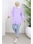 Triko Balon Kollu Yakalı Tunik 3007-09 Lila 2