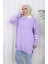 Triko Balon Kollu Yakalı Tunik 3007-09 Lila 3