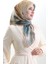 Karaca Desenli Doğal Elyaf Eşarp 82018-10 Toprak Kahverengi 1