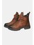 Kahve Nubuk Hakiki Deri Kadın Kısa Fermuarlı Bot 1