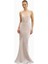 Pearl Detail Plunging Birthday Gown Iridescent Satin Chiffon Maxi Kadın Elbise Sınırlı Sayıda 4