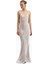 Pearl Detail Plunging Birthday Gown Iridescent Satin Chiffon Maxi Kadın Elbise Sınırlı Sayıda 6