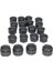 16PCS 17MM Tekerlek Pabuç Somun Merkezi Kapak Kapakları + 4pcs 25MM Daire Cıvata Kilitleme Türleri Kapaklar -Audi Skoda Koltuğu (Yurt Dışından) 1