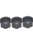 16PCS 17MM Tekerlek Pabuç Somun Merkezi Kapak Kapakları + 4pcs 25MM Daire Cıvata Kilitleme Türleri Kapaklar -Audi Skoda Koltuğu (Yurt Dışından) 2