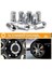 24PCS Araba Pabuçu Somunları M14X1 5 Iplik Koni Koltuk Araba Tekerlek Fıstığı Ford Silverado Gmc 1999-2019 (Yurt Dışından) 5