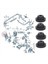 8pc Hava Filtresi Tampon Kauçuk Kapak Montajı 036129689B Beetle Için 2002-2016 Audi A3 A6 2005-2011 Skoda Için Golf Passat Için (Yurt Dışından) 2