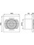 ME-FAN 120 Havalandırma Aspiratörü 15W 2800rpm Kolay Montaj 180x180 mm 6