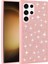 Galaxy S25 Ultra Kılıf Parlak Taşlı Tasarım Senk Pırlanta Kapak - Pembe 1