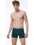 Erkek Mavi Bordo Yeşil 3 Lü Pamuk Elastan Boxer 3M075 6