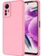Xiaomi Redmi Note 12S Kılıf Senk Mara Laaakan Kapak-Pembe 1