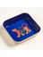 Nanpur Metal Dekoratif Tepsi 9X9X2 cm Mavi 4