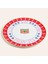 Lublın Porselen Pizza Tabağı 33X33X1.5 cm Turuncu - Pembe 3