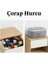 (1 Adet) Çorap Hurcu Gri Kumaş Organizer Fermuarlı Saklama Hurcu Çekmece Içi Düzenleyici 29X24X17 cm 2