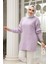 Lila Tesettür Triko Kazak Tunik 7852LILA 1