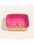Nanpur Metal Dekoratif Tepsi 9X9X2 cm Pembe 1