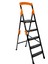 Primo 3+1 Basamaklı Katlanır Merdiven | Ev Tipi Kaymaz Plastik Geniş Basamaklı 3+1 Merdiven 1