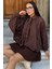 Kadın Yarasa Kol Oversize Süet Ceket P-00018860 1