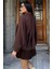Kadın Yarasa Kol Oversize Süet Ceket P-00018860 4