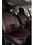 Kia Carnival Deri Oto Koltuk Kılıfı Ön Arka Takım Siyah Kırmızı Royal Serisi Scr 1