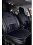 Seat Ibiza Eski Deri Oto Koltuk Kılıfı Ön Arka Takım Siyah Mavi Royal Serisi Scr 1
