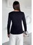 Ön Detaylı V Yaka Basıc Bluz P-00018579 5