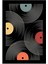 Dijital Baskılı Yıkanabilir Müzik Plak Desen Kaymaz Taban Halı 3