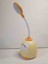 Sarı Sevimli Penguen Figürlü Şarjlı LED Masa Lambasi 25 cm 3