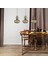 Elegant Cam Bal Rengi Üçlü Avize Gemici Eskitme Başlık Sarkıt Lamba Restoran Salon Aydınlatma 3