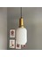 Wingmn Beyaz Cam Tekli Avize Gold Fener Başlık Retro Sarkıt Lamba Restoran Salon Aydınlatma 4
