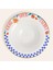 Lublın Porselen Makarna Tabağı 30X30X6.5 cm Mavi-Turuncu 1