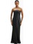 Satin Cowl Back Maxi Dress Strapless Bias Cut Longline Gown Kadın Elbise 1