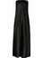 Satin Cowl Back Maxi Dress Strapless Bias Cut Longline Gown Kadın Elbise 2
