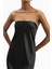 Satin Cowl Back Maxi Dress Strapless Bias Cut Longline Gown Kadın Elbise 6