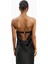 Satin Cowl Back Maxi Dress Strapless Bias Cut Longline Gown Kadın Elbise 8