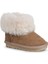 Kız Çocuk Furly Tüylü Kısa Bot Bej BUCK3064 2