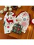 Hediye Paketi 20X30CM Yılbaşı Kar Taneli ve Geyik Desenli ve 12X14CM Kareli Kumaş Kese 3lü Set 2