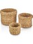Dekoratif Natural Yuvarlak Düzenleyici Hasır Sepet Saksılık 3 Lü Set CL-13055 1