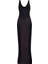Cowl Neck Satin Panel Gown Draped Bias Cut Maxi Dress Kadın Elbise 2