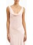 Cowl Neck Satin Panel Gown Draped Bias Cut Maxi Dress Kadın Elbise 6
