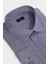 Erkek Big Size Büyük Beden Kolay Ütü Kravatlık Armürlü Pamuklu Gri Gömlek 1