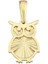 14 Ayar Baykuş Tasarım Altın Kolye Ucu 1