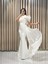 Beyaz Tek Omuz Balık Model Abiye Elbise EN5508 1