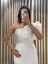 Beyaz Tek Omuz Balık Model Abiye Elbise EN5508 3