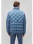Su İtici Dik Yaka Mavi Şişme Mont 0110457-70877 14