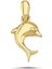 14 Ayar Yunus Figürlü Sarı Altın Kolye Ucu 1