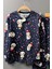 Erkek Çocuk Üzeri Kardan Adam ve Noel Baskılı Lacivert Pijama Takımı 2