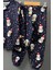 Erkek Çocuk Üzeri Kardan Adam ve Noel Baskılı Lacivert Pijama Takımı 3
