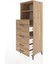 Hyperion Dolap 2 Raflı 4 Çekmeceli 60X44X163 Çam-Çam 4