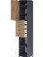 Hyperion Dolap 4 Raflı 4 Çekmeceli Tek Kapaklı 44X44X243 Antrasit-Çam 5