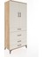 Hyperion Dolap 3 Raflı 4 Çekmeceli 2 Kapaklı 88X44X195 Çam-Aytaşı 2